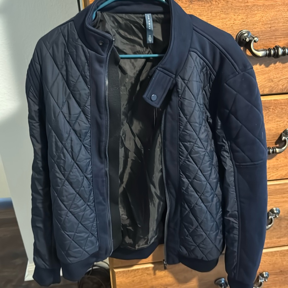 Zara quilted racer jacket